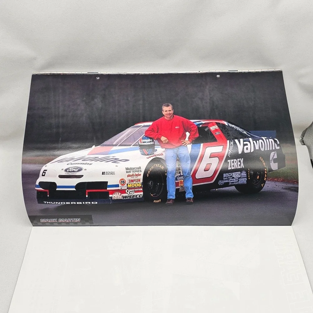 1995 Superstars of NASCAR Calendar Dale Earnhardt Gordon Championship Foldout